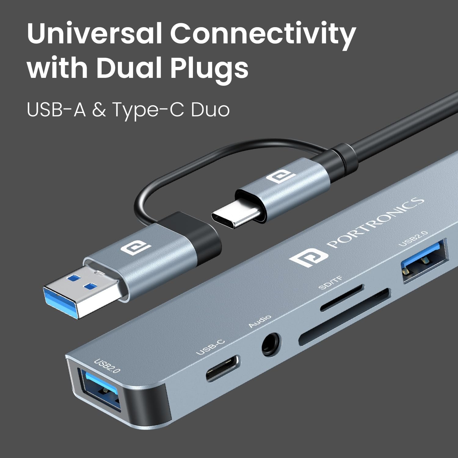 Portronics Mport 8 Plus 8-in-1 USB-C Hub - Image 4