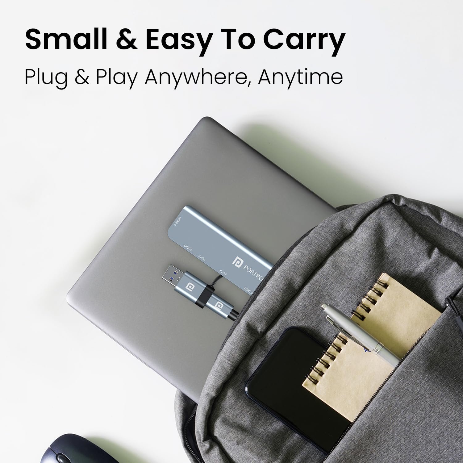 Portronics Mport 8 Plus 8-in-1 USB-C Hub - Image 2