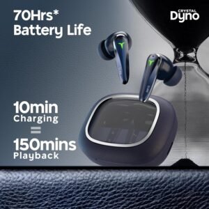 Truke Crystal Dyno TWS Earbuds 70H Spatial Audio